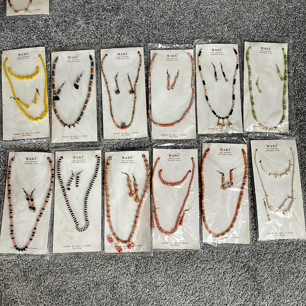 Handmade pottery jewelry